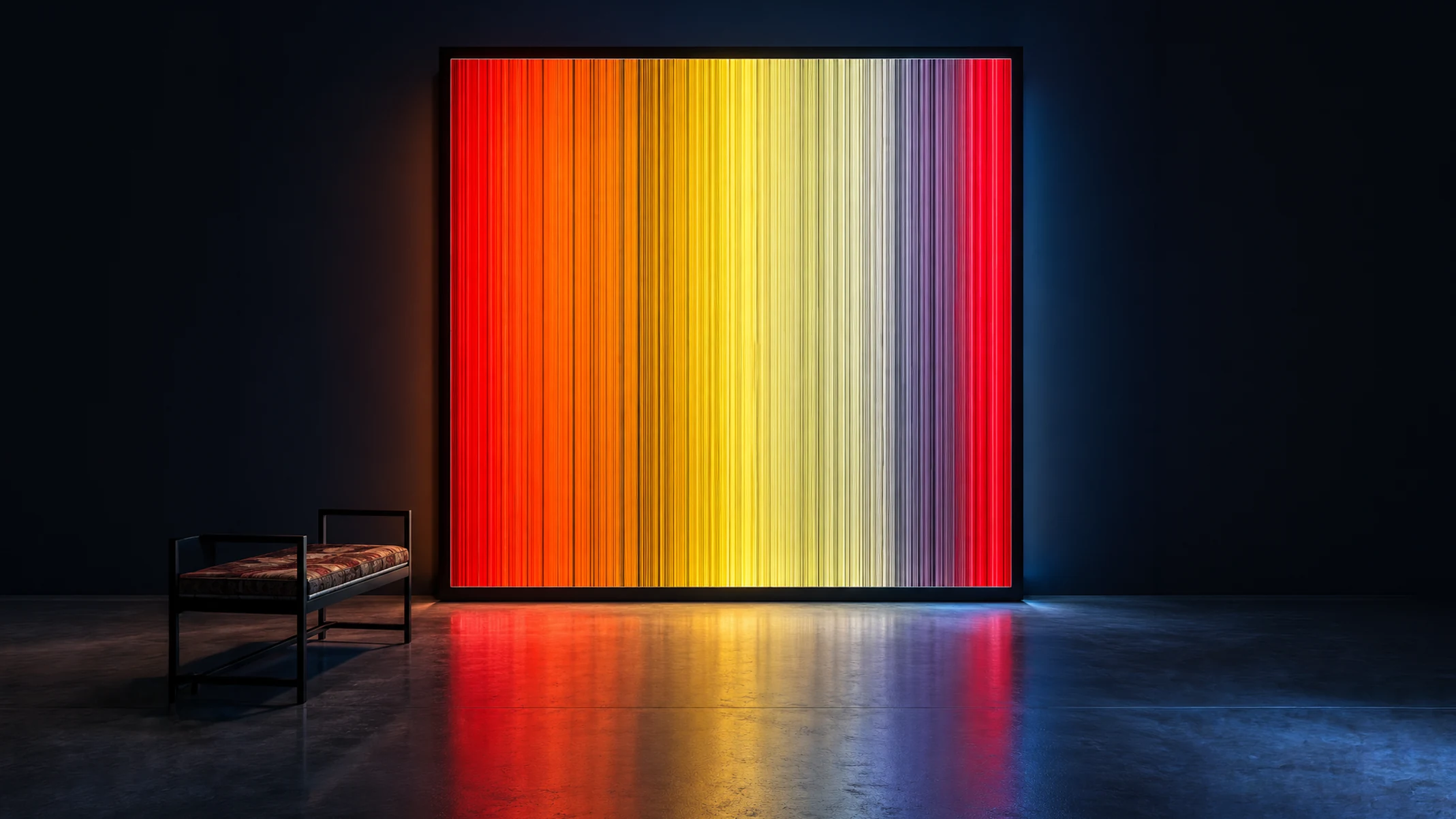 Van Gogh Abstracted, Vincent van Gogh paintings reduced to vertical colour compositions